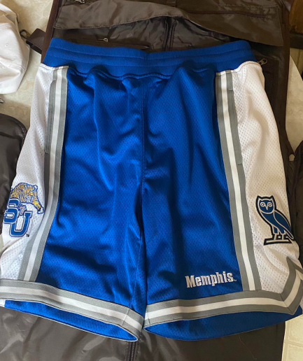Octobers Very Own Men's Blue and White Shorts